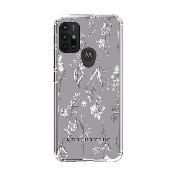 Slim Protection Case［ MERCURYDUO - BotanicalFlower - Grey ］
