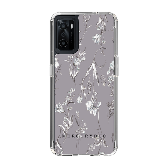 Slim Protection Case［ MERCURYDUO - BotanicalFlower - Grey ］