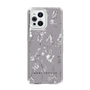 Slim Protection Case［ MERCURYDUO - BotanicalFlower - Grey ］