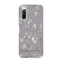 Slim Protection Case［ MERCURYDUO - BotanicalFlower - Grey ］