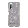 Slim Protection Case［ MERCURYDUO - BotanicalFlower - Grey ］