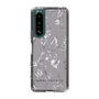 Slim Protection Case［ MERCURYDUO - BotanicalFlower - Grey ］
