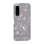 Slim Protection Case［ MERCURYDUO - BotanicalFlower - Grey ］