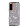 Slim Protection Case［ MERCURYDUO - BotanicalFlower - Grey ］