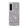 Slim Protection Case［ MERCURYDUO - BotanicalFlower - Grey ］