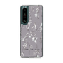 Slim Protection Case［ MERCURYDUO - BotanicalFlower - Grey ］