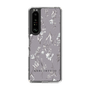 Slim Protection Case［ MERCURYDUO - BotanicalFlower - Grey ］