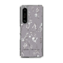 Slim Protection Case［ MERCURYDUO - BotanicalFlower - Grey ］