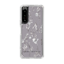 Slim Protection Case［ MERCURYDUO - BotanicalFlower - Grey ］
