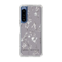 Slim Protection Case［ MERCURYDUO - BotanicalFlower - Grey ］