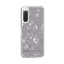 Slim Protection Case［ MERCURYDUO - BotanicalFlower - Grey ］
