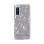 Slim Protection Case［ MERCURYDUO - BotanicalFlower - Grey ］