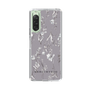 Slim Protection Case［ MERCURYDUO - BotanicalFlower - Grey ］