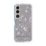 Slim Protection Case［ MERCURYDUO - BotanicalFlower - Grey ］