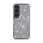 Slim Protection Case［ MERCURYDUO - BotanicalFlower - Grey ］