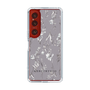 Slim Protection Case［ MERCURYDUO - BotanicalFlower - Grey ］