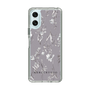 Slim Protection Case［ MERCURYDUO - BotanicalFlower - Grey ］
