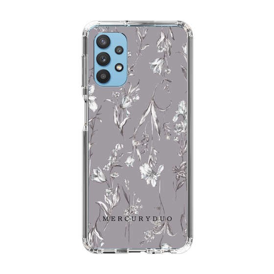 Slim Protection Case［ MERCURYDUO - BotanicalFlower - Grey ］