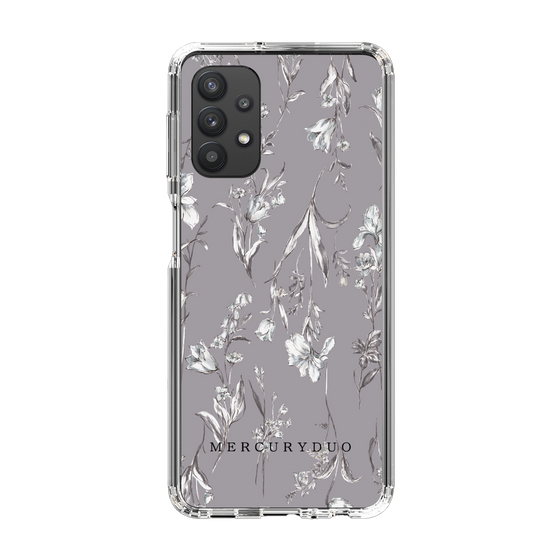 Slim Protection Case［ MERCURYDUO - BotanicalFlower - Grey ］