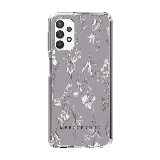 Slim Protection Case［ MERCURYDUO - BotanicalFlower - Grey ］
