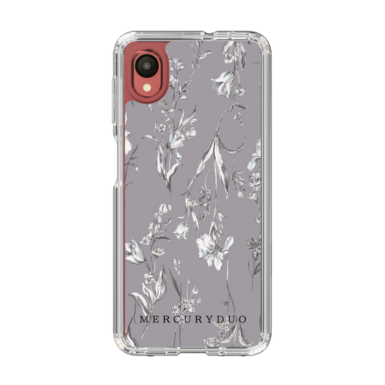 Slim Protection Case［ MERCURYDUO - BotanicalFlower - Grey ］