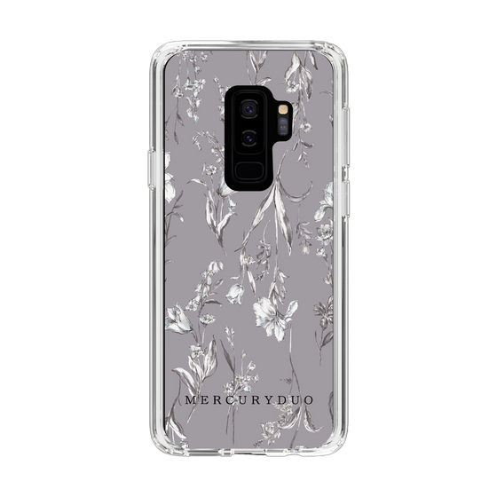 Slim Protection Case［ MERCURYDUO - BotanicalFlower - Grey ］