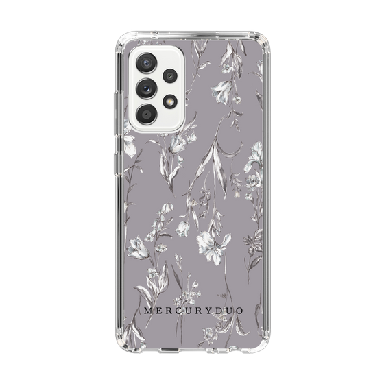 Slim Protection Case［ MERCURYDUO - BotanicalFlower - Grey ］