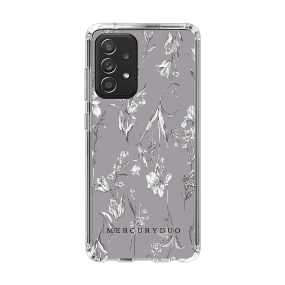 Slim Protection Case［ MERCURYDUO - BotanicalFlower - Grey ］