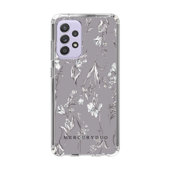 Slim Protection Case［ MERCURYDUO - BotanicalFlower - Grey ］