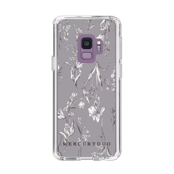 Slim Protection Case［ MERCURYDUO - BotanicalFlower - Grey ］