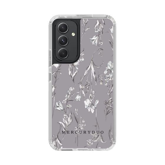 Slim Protection Case［ MERCURYDUO - BotanicalFlower - Grey ］
