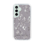 Slim Protection Case［ MERCURYDUO - BotanicalFlower - Grey ］