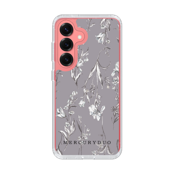 Slim Protection Case［ MERCURYDUO - BotanicalFlower - Grey ］