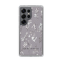 Slim Protection Case［ MERCURYDUO - BotanicalFlower - Grey ］