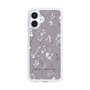 Slim Protection Case［ MERCURYDUO - BotanicalFlower - Grey ］