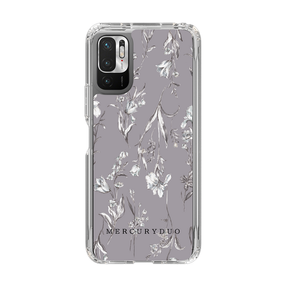 Slim Protection Case［ MERCURYDUO - BotanicalFlower - Grey ］