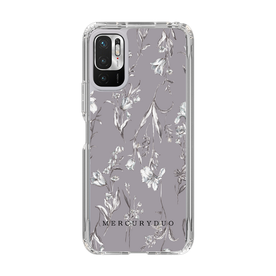 Slim Protection Case［ MERCURYDUO - BotanicalFlower - Grey ］