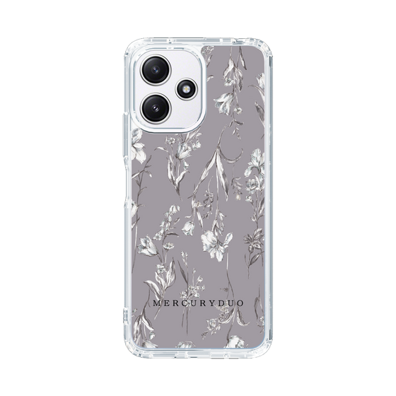Slim Protection Case［ MERCURYDUO - BotanicalFlower - Grey ］