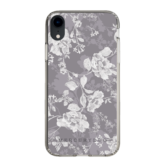 Slim Protection Case［ MERCURYDUO - NuanceFlower -Grey ］