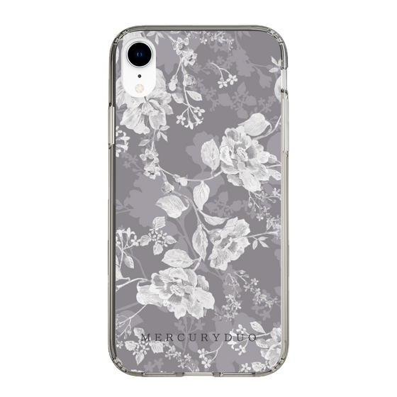Slim Protection Case［ MERCURYDUO - NuanceFlower -Grey ］