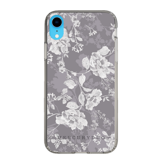 Slim Protection Case［ MERCURYDUO - NuanceFlower -Grey ］