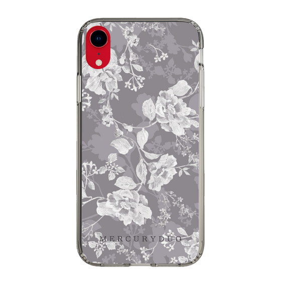 Slim Protection Case［ MERCURYDUO - NuanceFlower -Grey ］