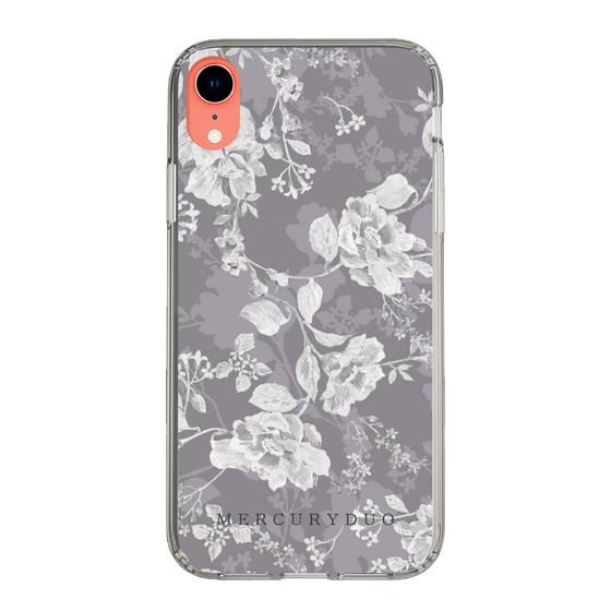 Slim Protection Case［ MERCURYDUO - NuanceFlower -Grey ］