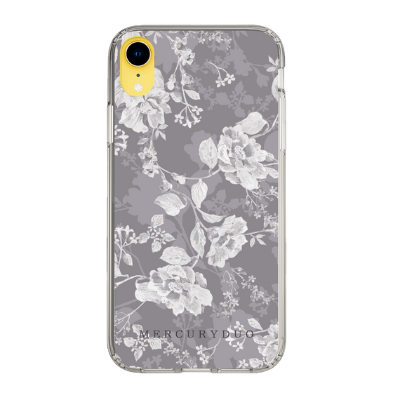 Slim Protection Case［ MERCURYDUO - NuanceFlower -Grey ］