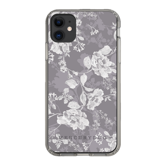 Slim Protection Case［ MERCURYDUO - NuanceFlower -Grey ］