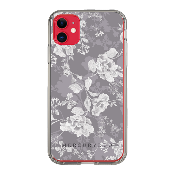 Slim Protection Case［ MERCURYDUO - NuanceFlower -Grey ］