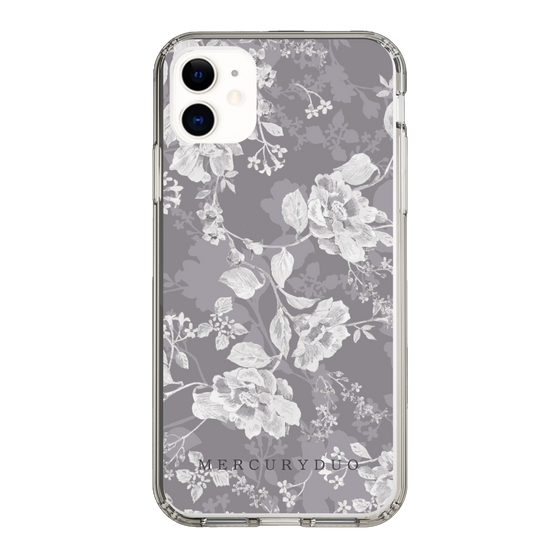 Slim Protection Case［ MERCURYDUO - NuanceFlower -Grey ］