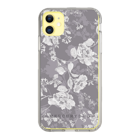 Slim Protection Case［ MERCURYDUO - NuanceFlower -Grey ］