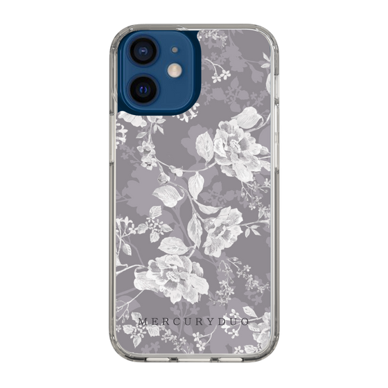Slim Protection Case［ MERCURYDUO - NuanceFlower -Grey ］