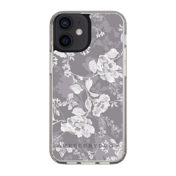 Slim Protection Case［ MERCURYDUO - NuanceFlower -Grey ］